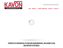 Tablet Screenshot of kavonfilter.com